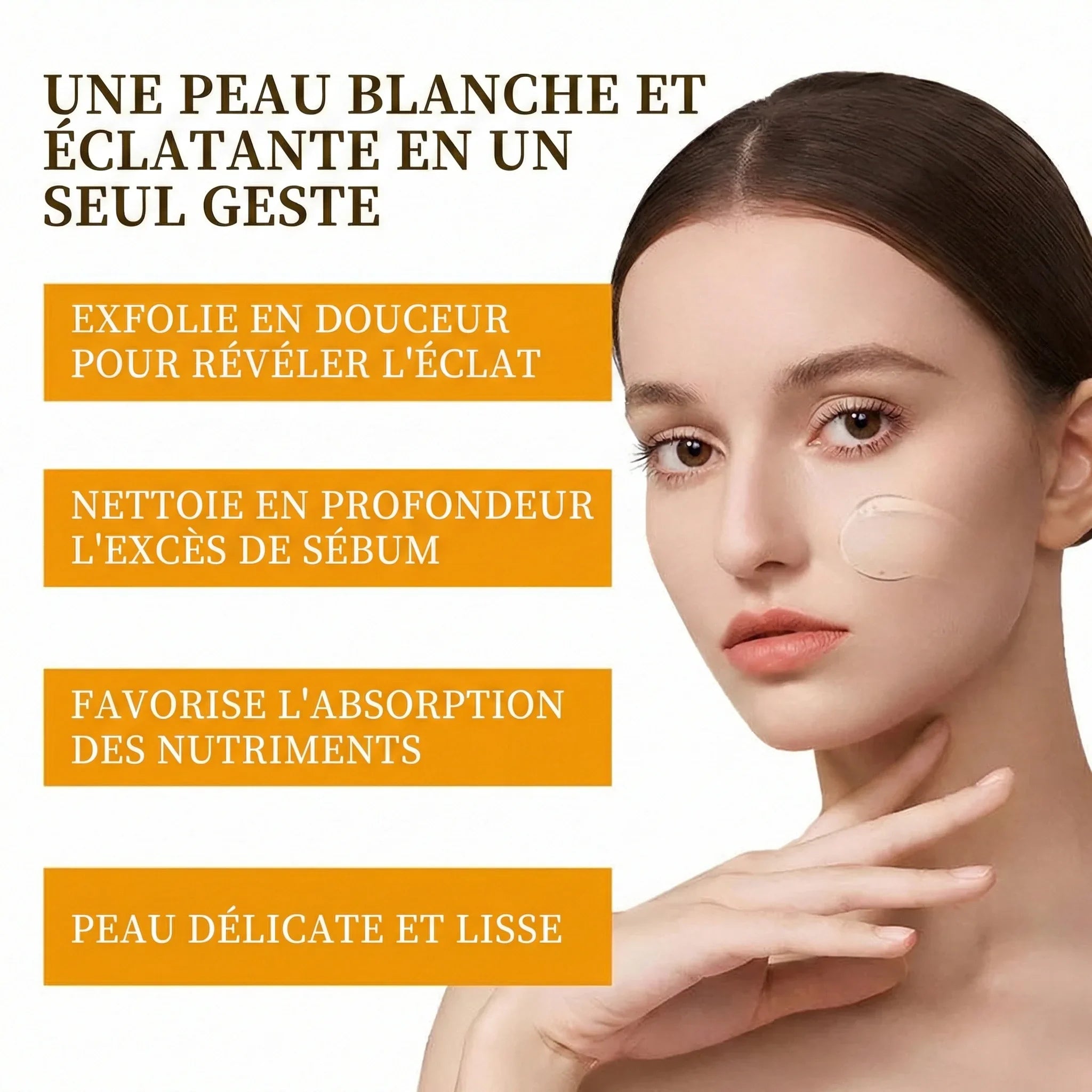 🍊 Gommage Éclat Orange 3-en-1 – Visage, Corps & Pieds